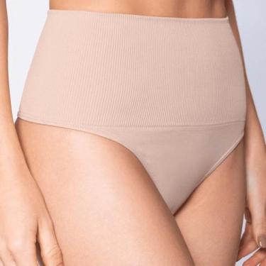 Imagem de Calcinha Loba Redutora Fio Dental Slim Sem Costura 41010-001, Natural 