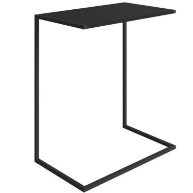 Imagem de Mesa Lateral 67cm Estrutura Preta - Preta