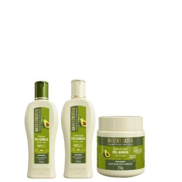 Imagem de Kit Sham, Cond, Banho de Creme Pós Química 250ml - Bio Extratus