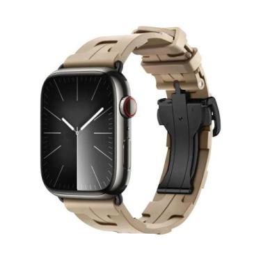 Imagem de Pulseira De Silicone Kilim Single Tour Para Apple Watch 46mm 42mm 49mm