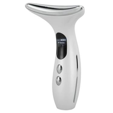 Imagem de Massageador Facial Pescoço Antirrugas Terapia Luz Led - Dexin