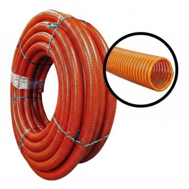 Imagem de 5 Metros Mangueira de Sucção Duto Pesada em PVC 2,5 Polegadas Laranja 