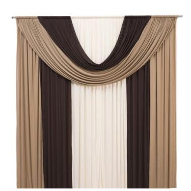 Imagem de Cortina Marroquina 3 Cores 2,00 x 1,70m Malha Decoração Para Casa Igre