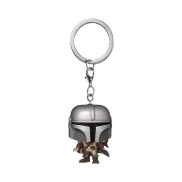 Imagem de Chaveiro De PVC Obi-Wan Kenobi Baby Yoda Boba Fett, Figura De Bolso, B