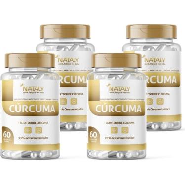 Imagem de Kit Com 04 - Cúrcum 95% Curcum 60 Capsulas de 500mg Nataly-Unissex