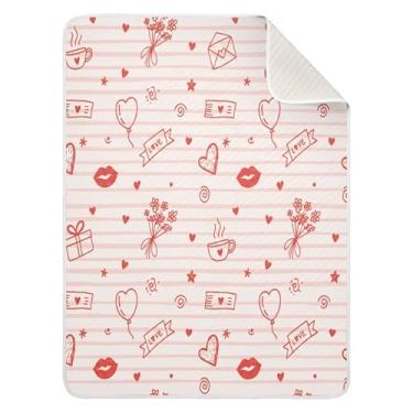 Imagem de Wassud Cobertor de bebê listrado vermelho coral para meninos e meninas, cobertor aconchegante de algodão essencial para recém-nascidos, para berçário, viagem, berço, carrinho de bebê, 76 x 101 cm