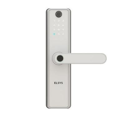 Imagem de Fechadura Digital de Embutir Elsys, Wi-Fi, Biometria, Câmera, Prata - ESF-DE5100I-Unissex