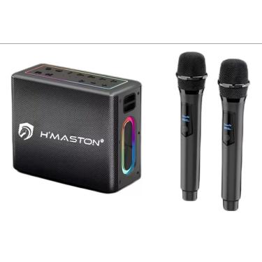 Imagem de Caixa De Som Bluetooth Portátil Hmaston 120w 2 Microfone