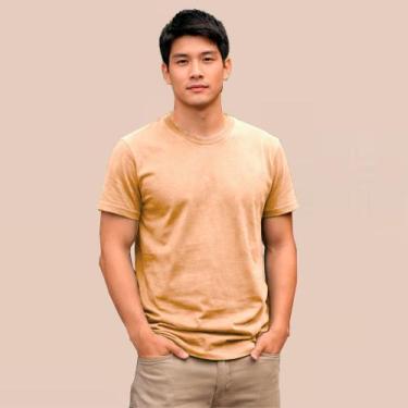 Imagem de Camiseta Masculina Básica Lisa l Malha Confortável Dia A Dia - Algodão