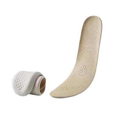 Imagem de Palmilhas De Couro E Látex Com Suporte Para Arco, Absorventes De Choqu