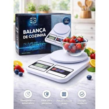 Imagem de Balança Digital de Cozinha de Precisão 1g a 10Kg - Nutrição e Dieta - 
