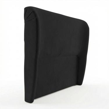 Imagem de Cabeceira Para Cama Box King Size Liah 195cm Bouclê Preto - Abmaza