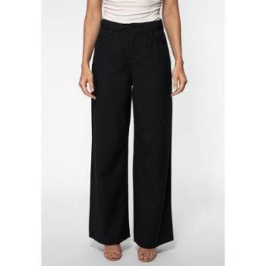 Imagem de Calça Guess Wide Leg Lyocel Preto-Feminino