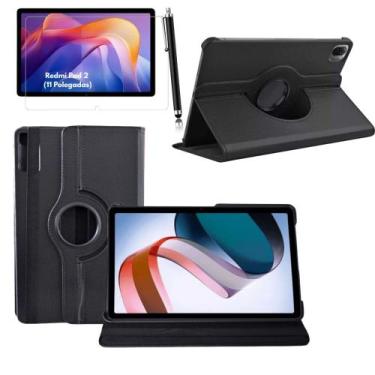 Imagem de Capa Giratoria P/tablet Redmi Pad 2 11' 2025 + Pel + Caneta - Dealfide