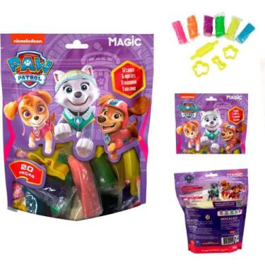 Imagem de Massa para Modelar Criativa P. Canina SKYE 300G 12CORES/6M - Magic KID