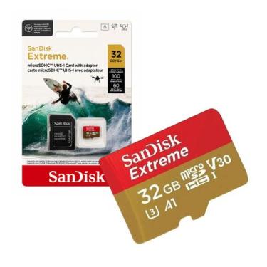 Imagem de Cartão de Memoria 32gb Micro sd Cl10 100mb/s Extreme SDSQXAF-032G-GN6A