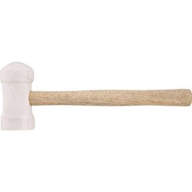 Imagem de Martelo de Borracha Branco 60MM para Pisos Ceramicos com Cabeca Plana e Abaulada Vonder Bivolt