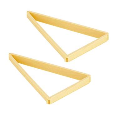 Imagem de OSALADI Cortador de croissant molde de linha de pão, cortadores de biscoito triangulares, 2 peças, molde de confeitaria para decoração de copos, ferramenta de tortas de bolo