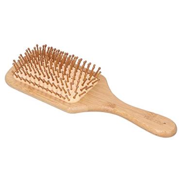 Imagem de Escova de cabelo de bambu, escova de cabelo, protetor de cabelo para salão de cabeleireiro para casa