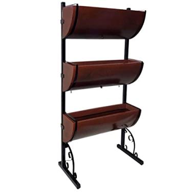 Imagem de Horta Vertical Com Suportes + 3 Jardineiras Para Plantas