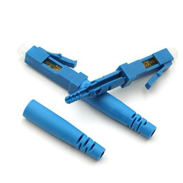 Imagem de Pacote com 100 FTTH LC/UPC Cabo de Fibra Óptica Rápida LC Conector Adaptador Modo Único para Rede CATV (100 peças/lote)