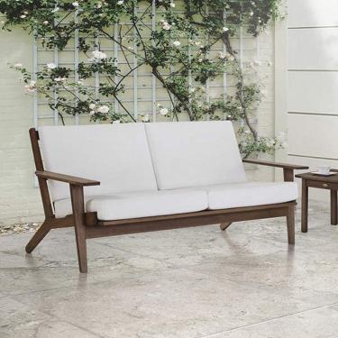 Imagem de Sofá para Jardim 2 lugares Lótus Casa e Jardim Móveis Stain Castanho