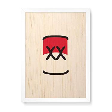 Imagem de Arte Maníacos Quadro Decorativo em Madeira Latinha XX - 23x16,25cm (Moldura caixa em laca branca)