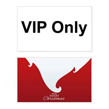 Imagem de Vip Only Black Symbol Pattern Holiday Merry Christmas Congrats Card Christmas Letter Message
