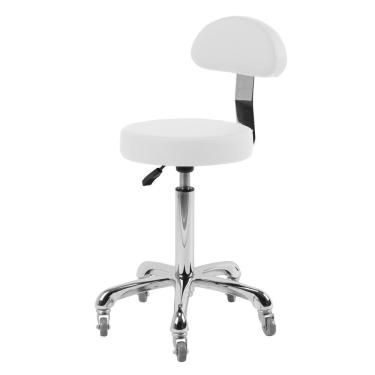 Imagem de Mocho Com Encosto E Rodas New Standard Estek Estética Branco