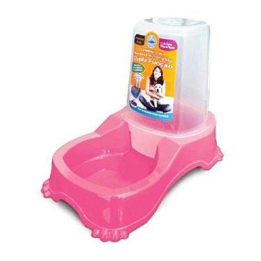 Imagem de Pet Injet Comedouro Ou Bebedouro Automático Dupla Função Rosa Para Cães