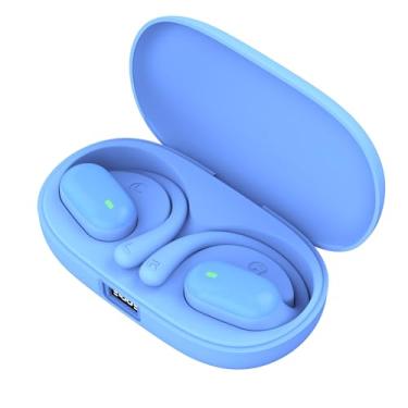 Imagem de X18 fones de ouvido sem fio BT de condução ao ar livre, montados na orelha, não intra-auriculares, display digital ENC fones de ouvido esportivos com redução de ruído