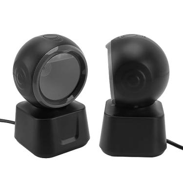Imagem de Scanner de código de barras de mesa, scanner de código de barras de mesa USB 1D 2D QR HandsDetecção automática de imagem para loja de supermercado de varejo, scanners de código de barras