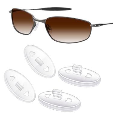 Imagem de Mryok 2 pares de protetores de nariz de reposição para óculos de sol Oakley Splinter