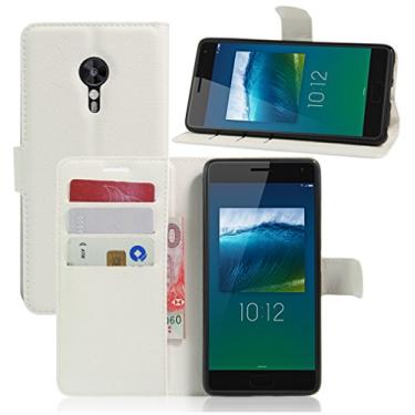 Imagem de Capa carteira Lenovo ZUK Z2 Pro, capa carteira flip de couro PU premium com compartimento para cartão, suporte e fecho magnético [capa interior à prova de choque de TPU] Compatível com Lenovo ZUK Z2
