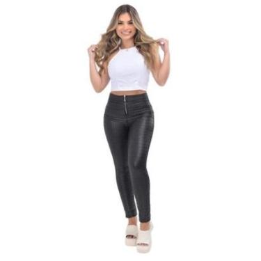 Imagem de Calça Legging Chapa Barriga e Empina Bumbum – Tecido Cirrê Texturizado-Feminino