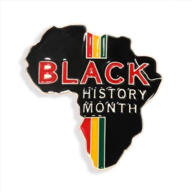 Imagem de Broches africanos para mulheres broche de juneteenth esmalte preto história africana mapa broches preto rainha poder punho lapela alfinetes preto história mês juneteenth acessórios joias africanas