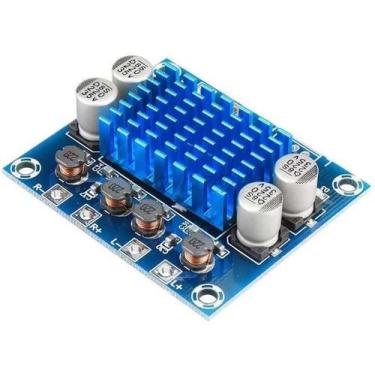 Imagem de Placa amplificador compacto 2.0 60w 2x30 modulo potencia - Brasil Home