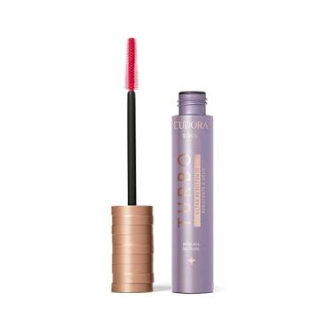 Imagem de EUDORA GLAM SOUL MÁSCARA CÍLIOS TURBO ULTRA RESISTENTE 10g - Volume e Definição - Pantenol - Resistência à Água e Suor - 11h de Duração - Preta