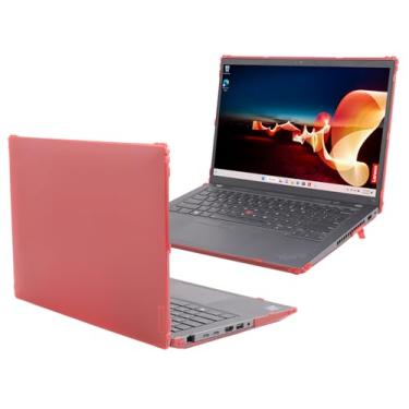 Imagem de mCover Capa rígida compatível apenas com Notebook Lenovo ThinkPad T14 Gen 3/Gen 4 2023-2024 14 (com dobradiça de 180°, não serve para nenhum outro modelo Lenovo) - Vermelho