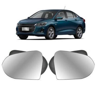 Imagem de Par Lente Retrovisor GM Prisma Todos Dir / Esq - Evo-X Retrovisor