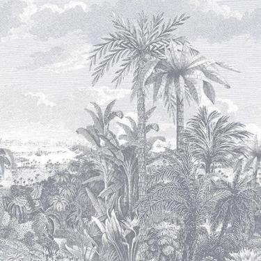 Imagem de Painel de Parede Capri Folhagem Branco 190613302 - 1838