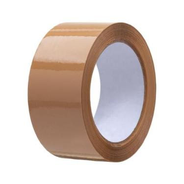 Imagem de Fita Adesiva Larga 45MM x 100M Marrom Kit com 60 Rolos Resistente Para