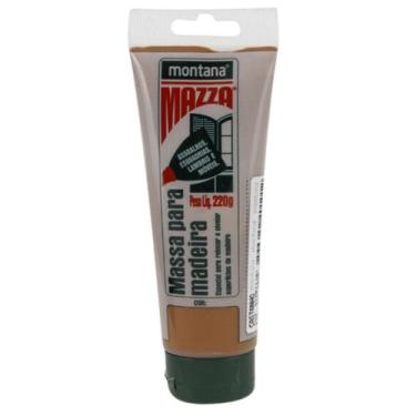Imagem de Massa Mazza para Retocar e Nivelar Madeira Montana 220g Castanho