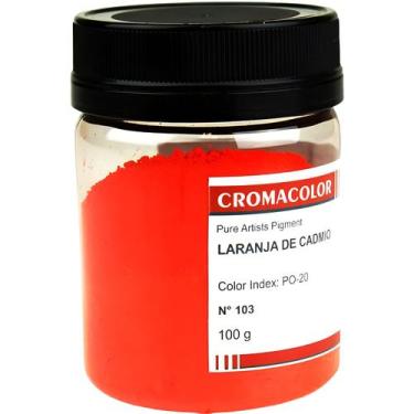 Imagem de Pigmento Artistico Puro Cromacolor 103 Laranja Cadmio 100g