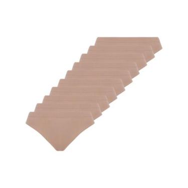 Imagem de Kit com 10 Calcinhas Biquíni Loba 40400-001 - LUPO, Bege, M