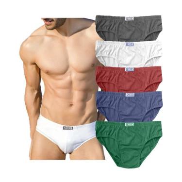 Imagem de Kit 12 Cueca Masculina Slip Adulto Básica Algodão - Cueca Slip Adulto,