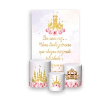 Imagem de Painel De Festa Vertical 1,50 x 2,20 + Trio De Capas Cilindro - Castel