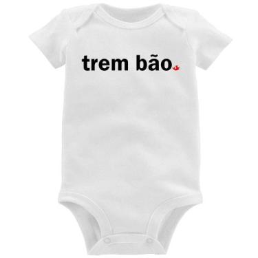 Imagem de Body Bebê Trem bão - Foca na Moda, Branco, GG