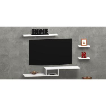 Imagem de Rack Suspenso Para TV 980mm BM1 - Barra Móveis, Branco