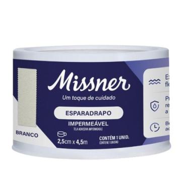 Imagem de Esparadrapo Impermeável Branco 2,5cm X 4,5m - Missner